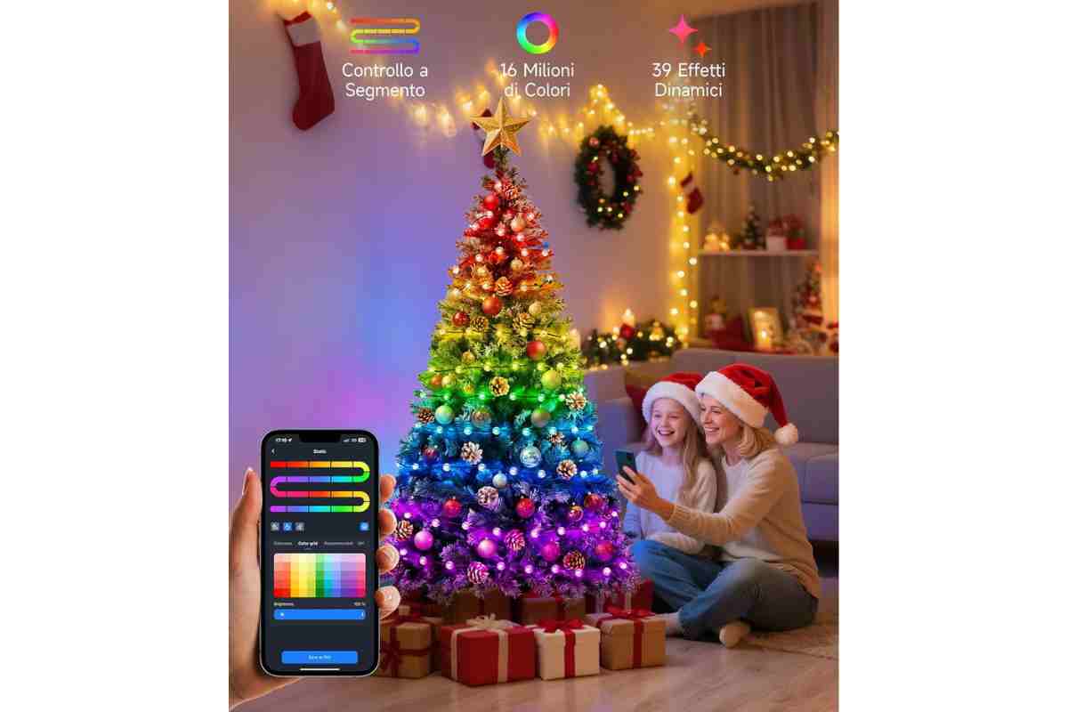 Albero di Natale con luci LED Aigostar 