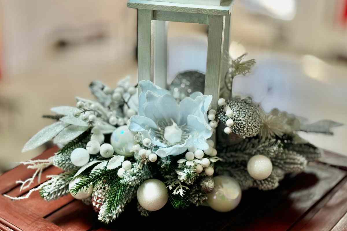 Centrotavola natalizio fai da te stile nordico