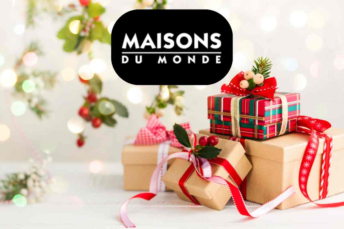 pacchetti regalo con la scritta maisons du monde