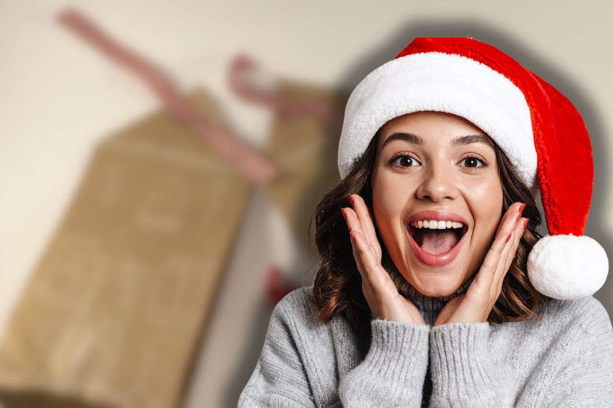 buste regalo con carta pane e donna sorpresa