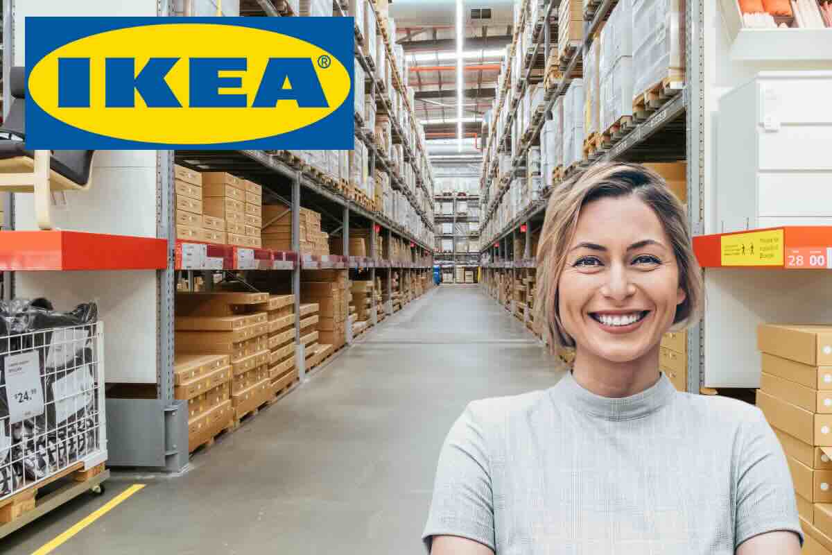 donna felice e logo ikea