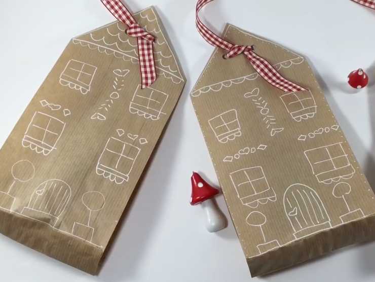 screen video carta regalo con buste pane