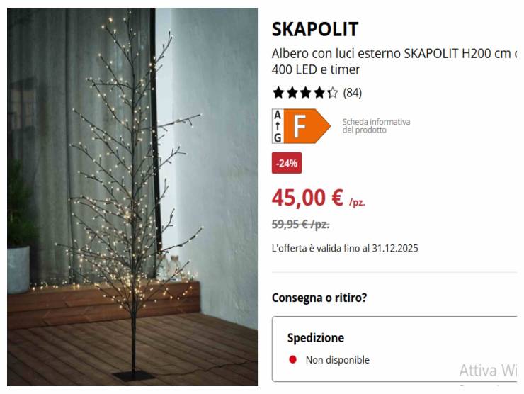 screen volantino albero di natale jysk