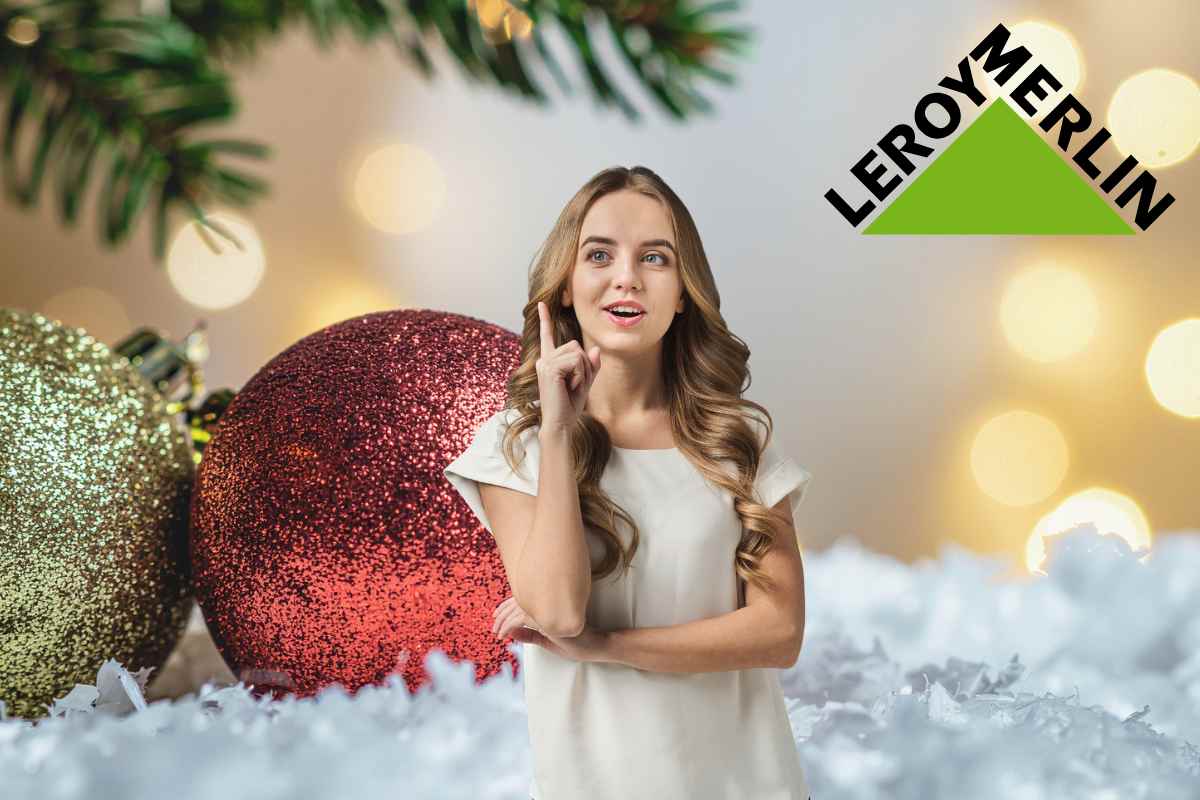 donna con idea e logo leroy merlin